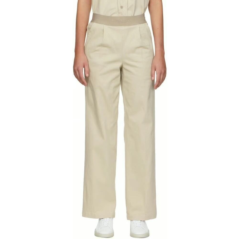 ESSENTIALS Fear Of God High Waisted Pull On Trousers Pant Women’s Size XS Biege